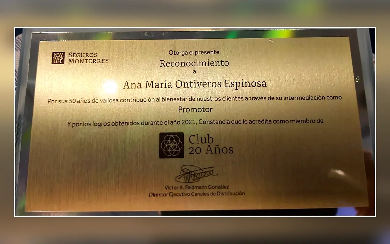 Reconocimiento por trayectoria y contribución