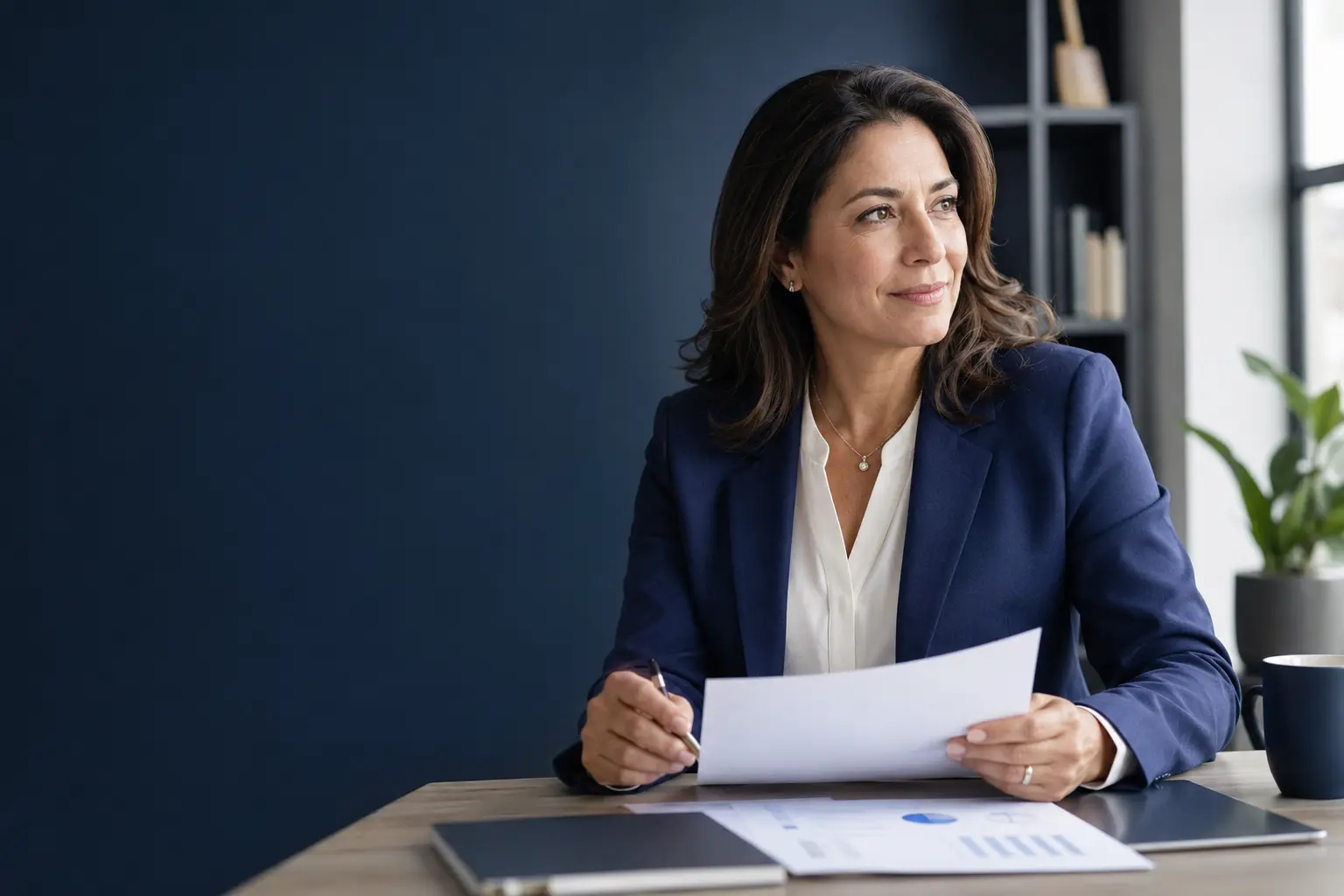Mujer planeando sus proyectos personales